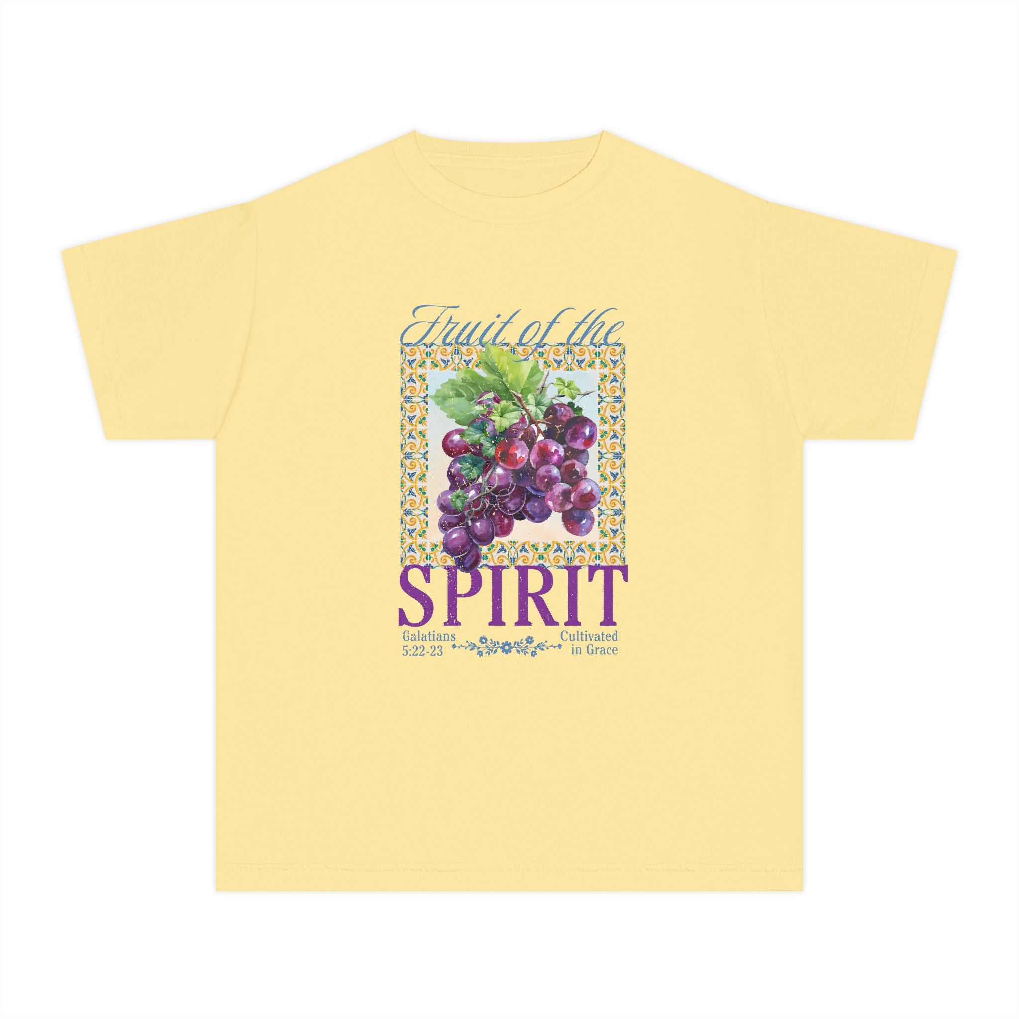 Youth Tee — "Fruit of the Spirit" Grapes Shirt