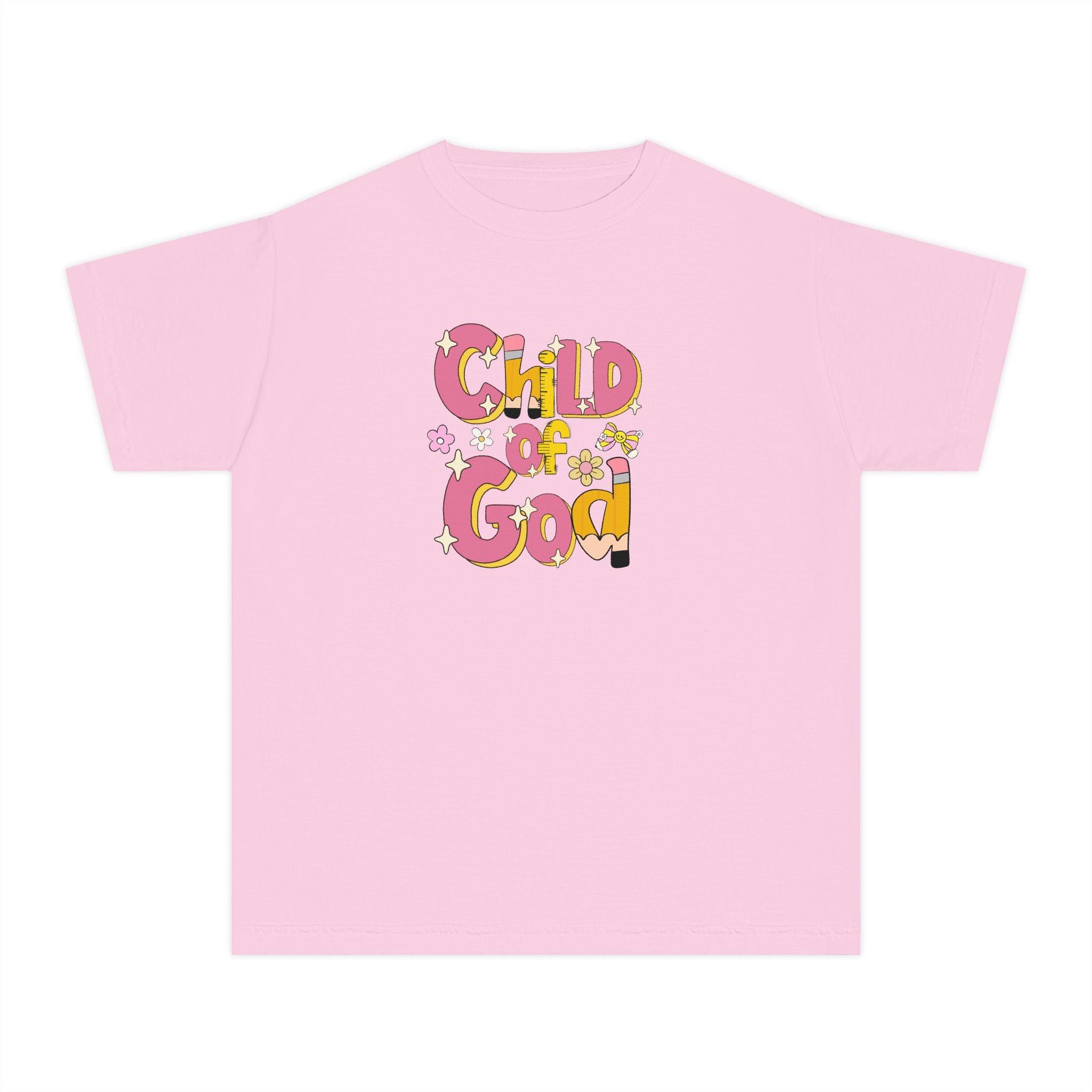 Child of God Youth Tee — Cute Floral Faith T-Shirt