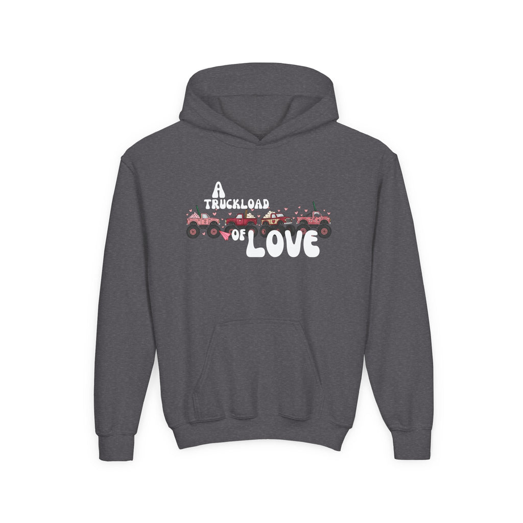 Youth Hoodie – Monster Truck Fleet Love Graphic
