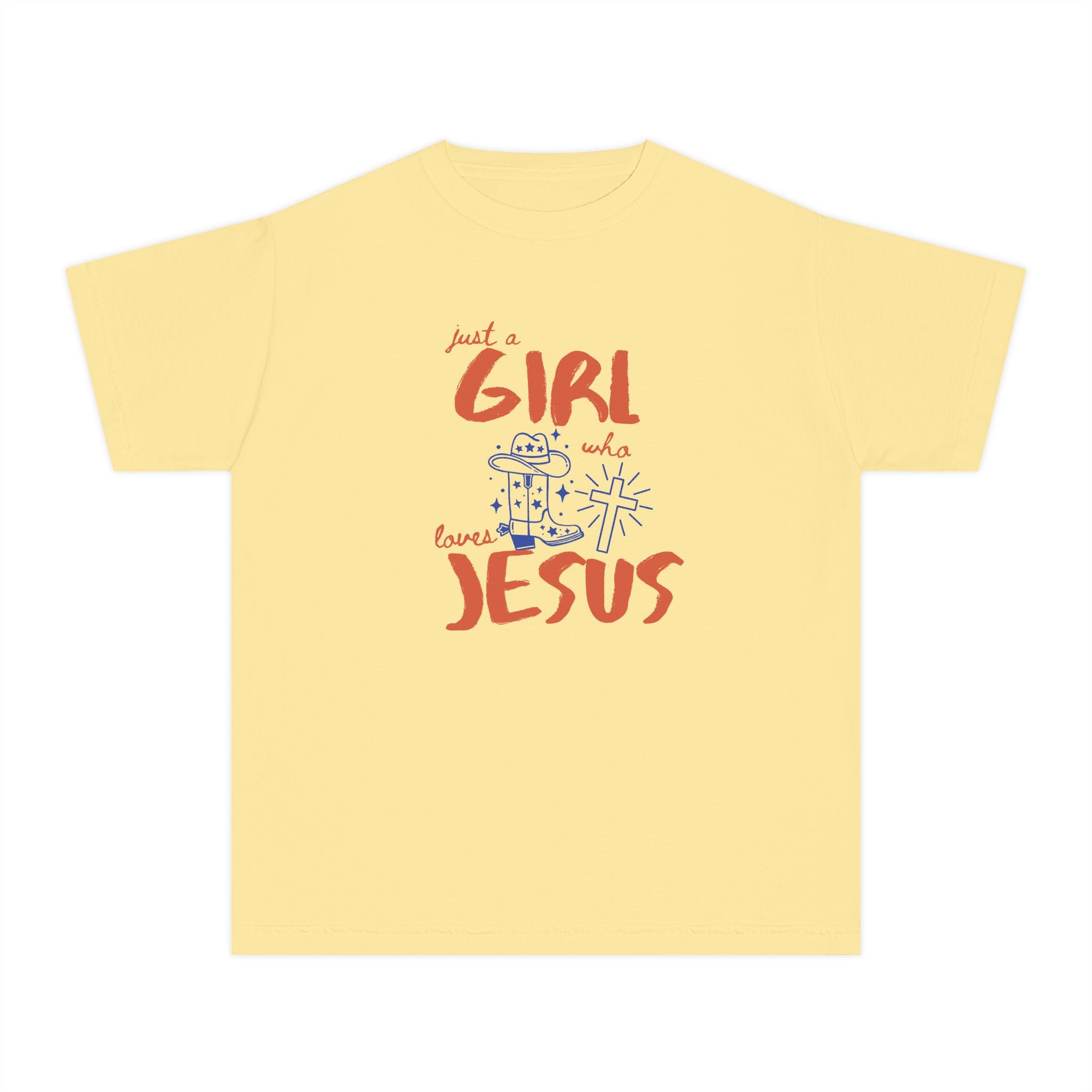 Girls Who Love Jesus Youth Tee — Cute Faith-Based Christian Shirt