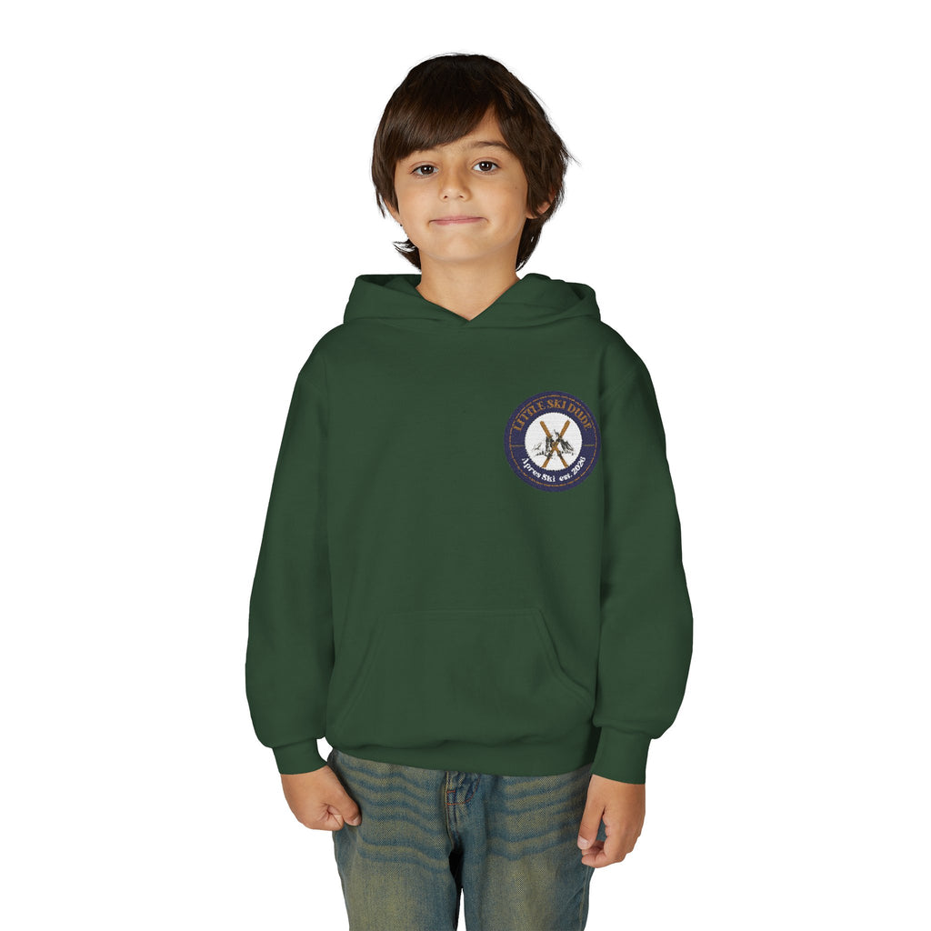 Little Ski Dude Kids Hoodie — Alpine Social Club Vintage Ski Crest