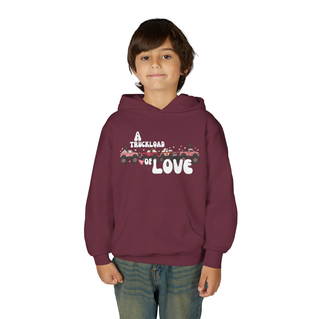 Youth Hoodie – Monster Truck Fleet Love Graphic