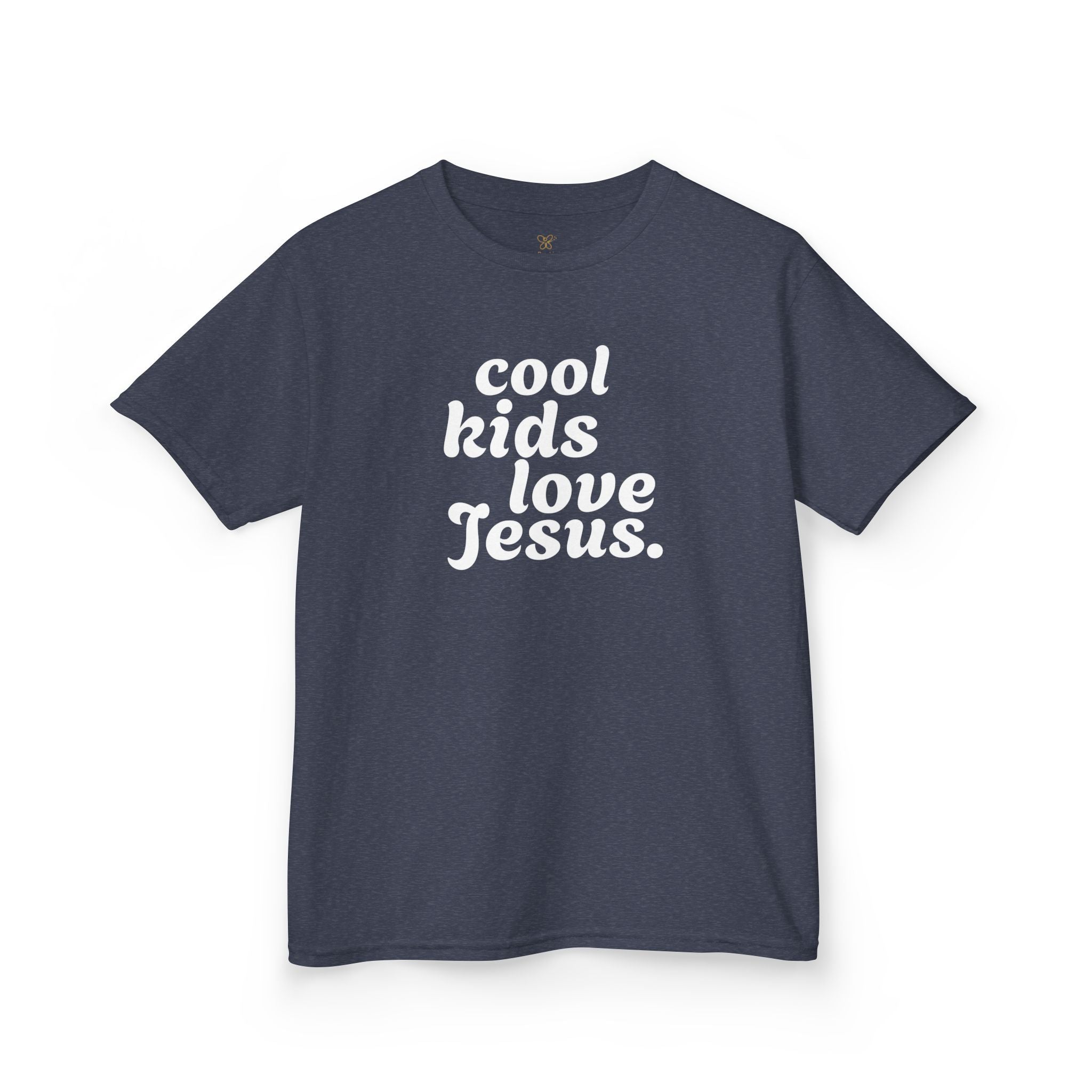 Kids Tee - "Cool Kids Love Jesus" Christian Youth Shirt