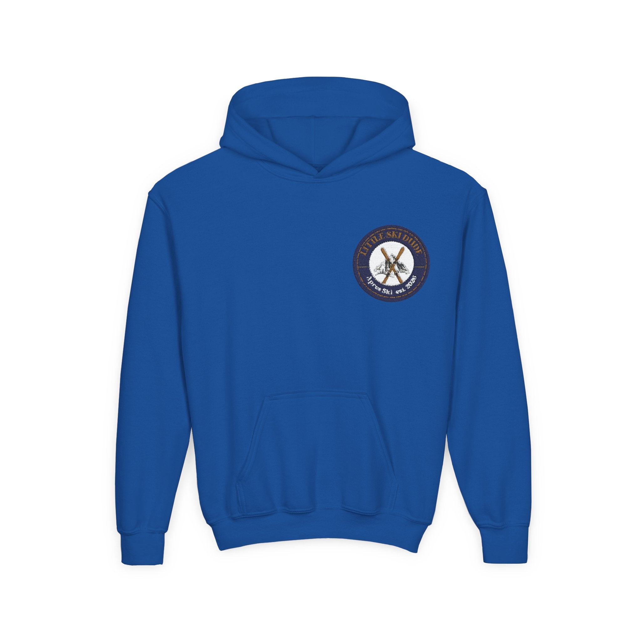 Little Ski Dude Kids Hoodie — Alpine Social Club Vintage Ski Crest