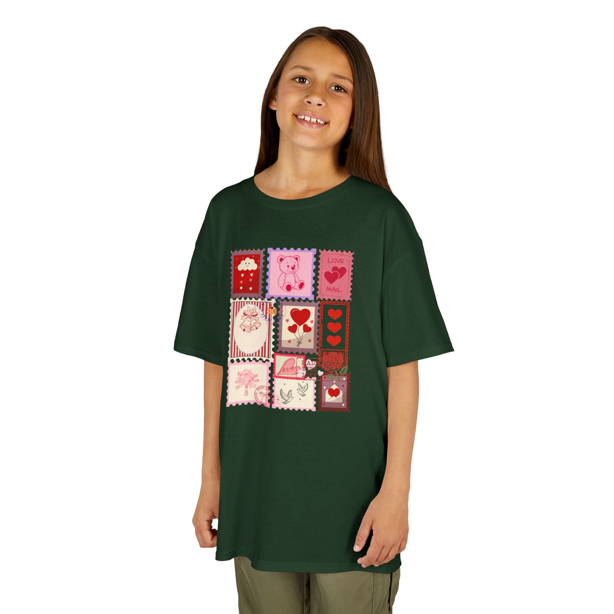 Kids Valentine Stamps Heavy Cotton™ Tee