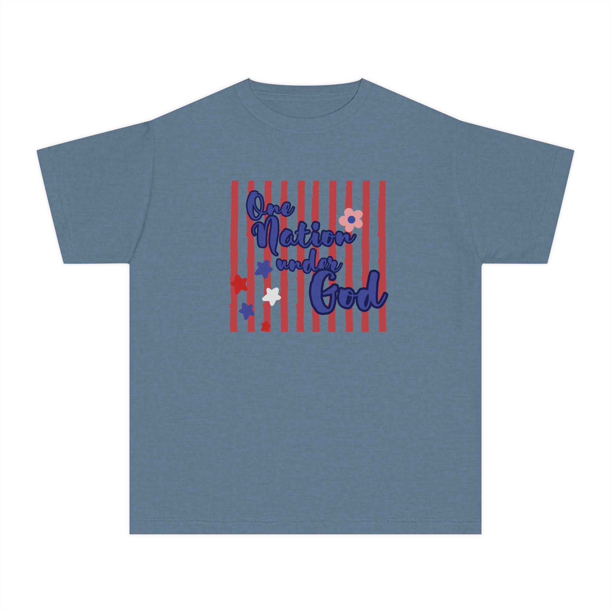 Youth Tee — 'One Nation Under God'4th of July Tee