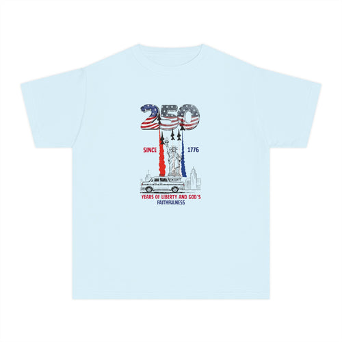 Youth Tee — Patriotic USA 250th Anniversary Graphic (Since 1776)