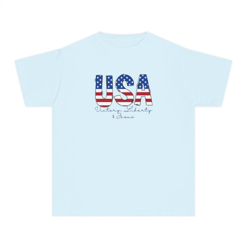 Youth Tee - 'USA'  Patriotic 4th of July Shirt