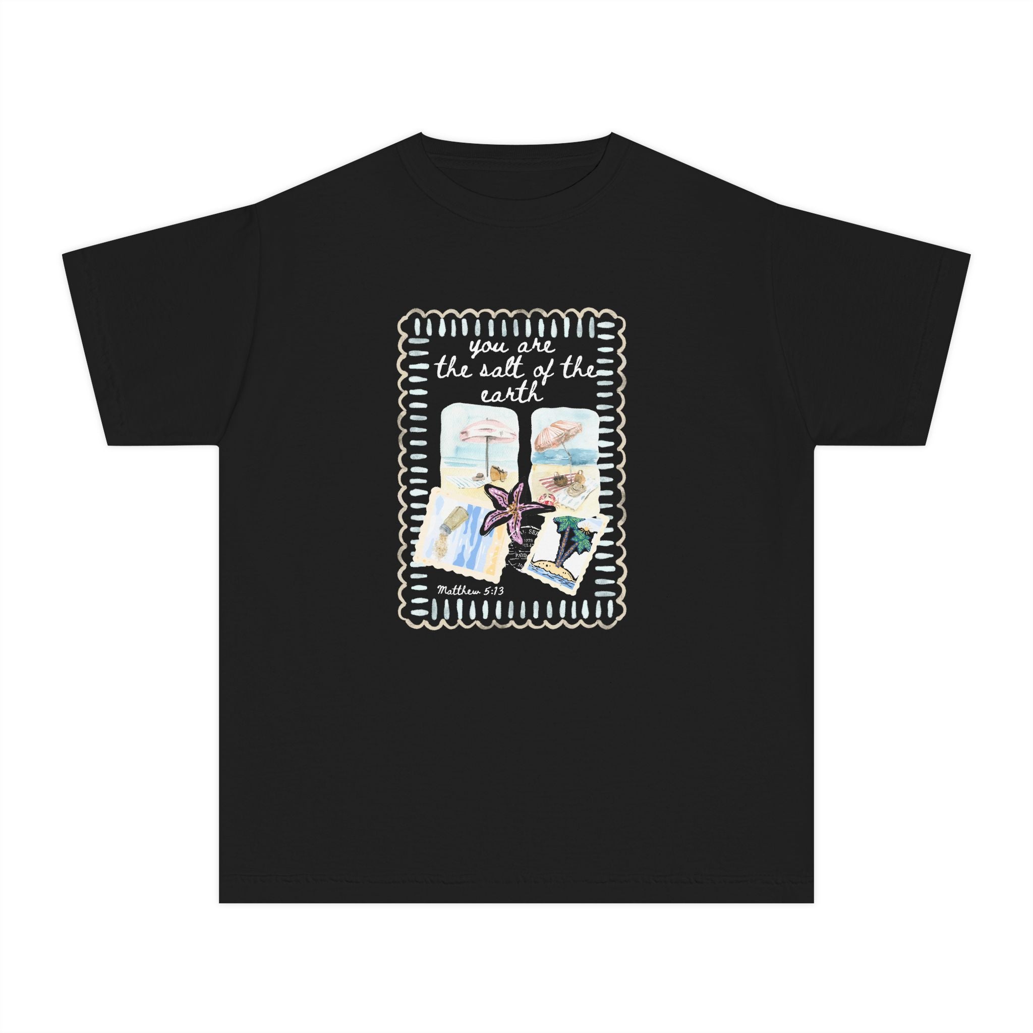 Youth Tee — "You are the Salt of the Earth" Inspirational Christian Graphic Shirt