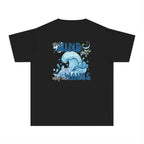 Youth Tee — "The Wind and Waves" Surf Wave Graphic Shirt (Kids Coastal Summer Tee)