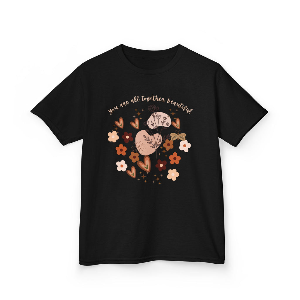 Kids Tee — "You Are All Together Beautiful" Floral Boho Design