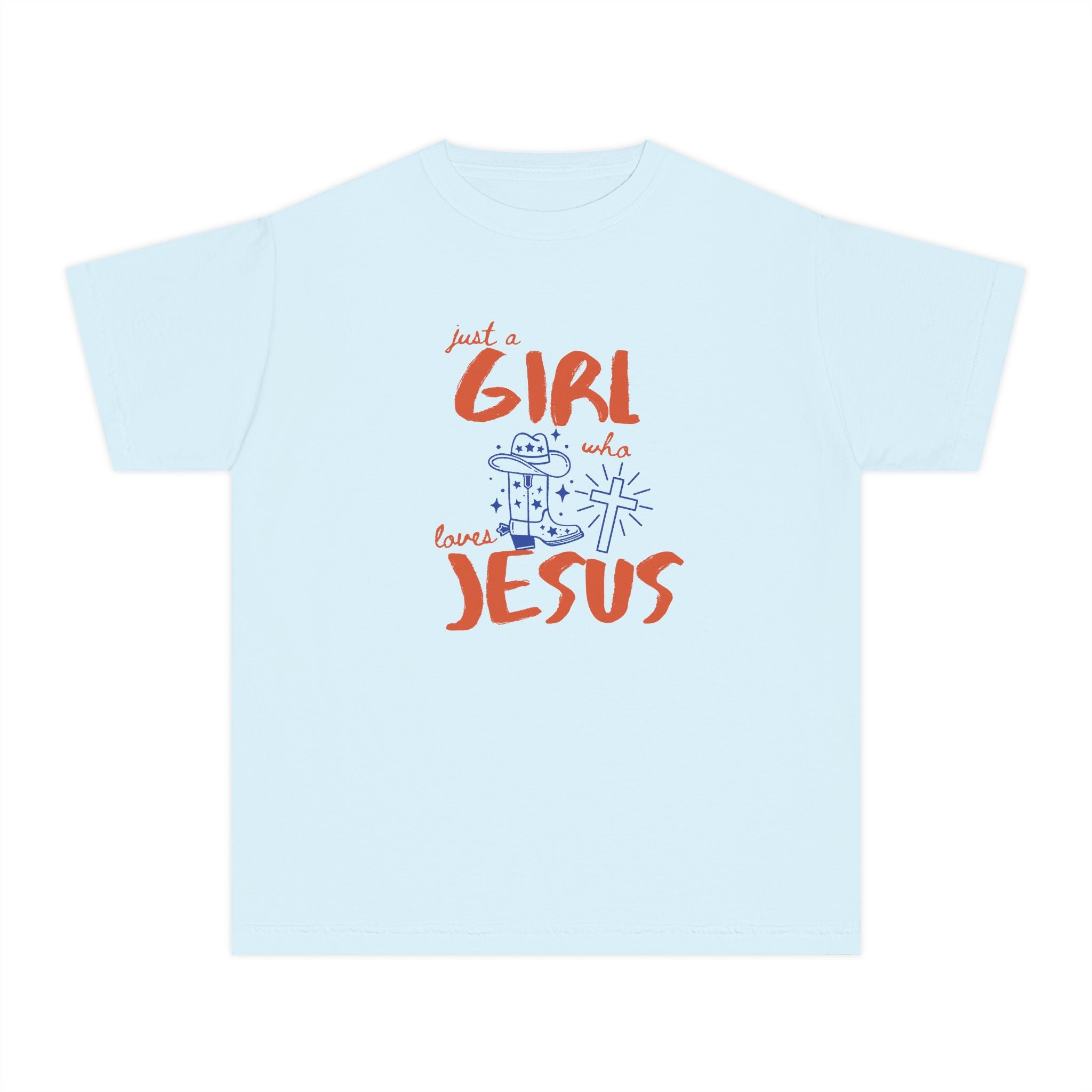 Girls Who Love Jesus Youth Tee — Cute Faith-Based Christian Shirt