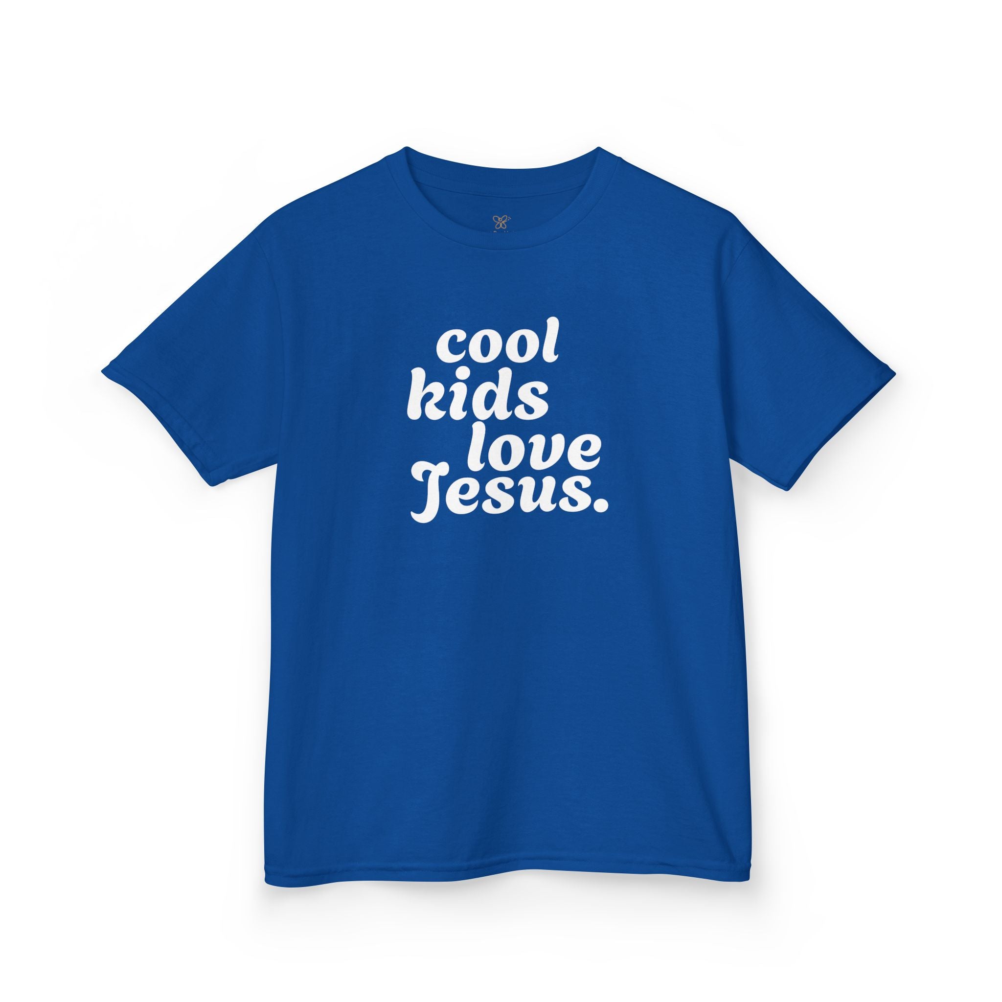 Kids Tee - "Cool Kids Love Jesus" Christian Youth Shirt