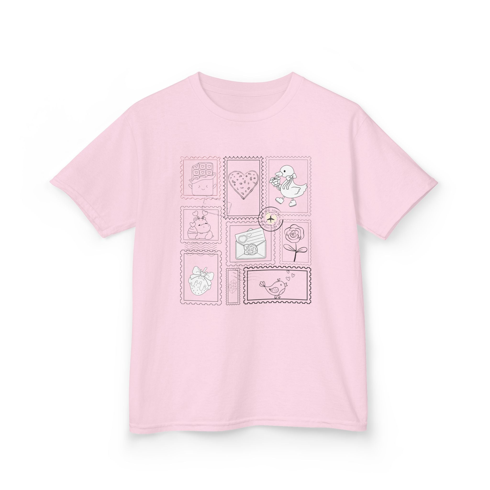 Kids Tee — Minimalist Doodle Frames with Cute Animal Sketches