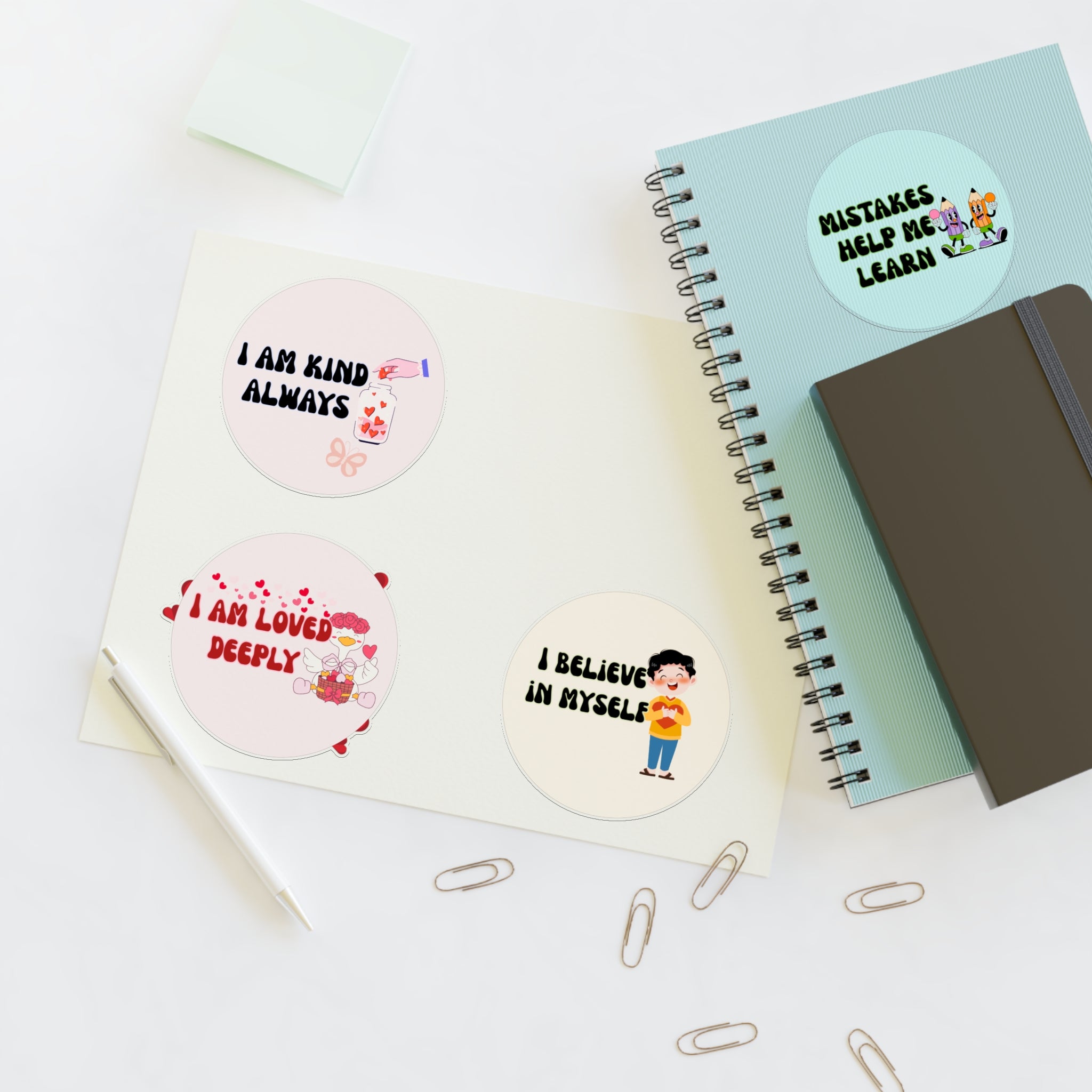Affirmation Sticker Sheet — Positive Self‑Talk Motivational Decals
