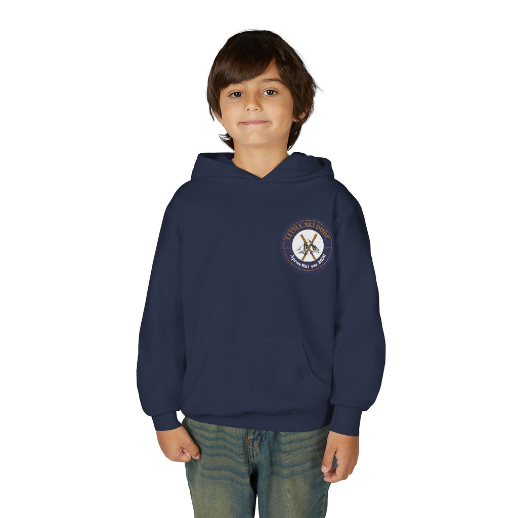 Little Ski Dude Kids Hoodie — Alpine Social Club Vintage Ski Crest