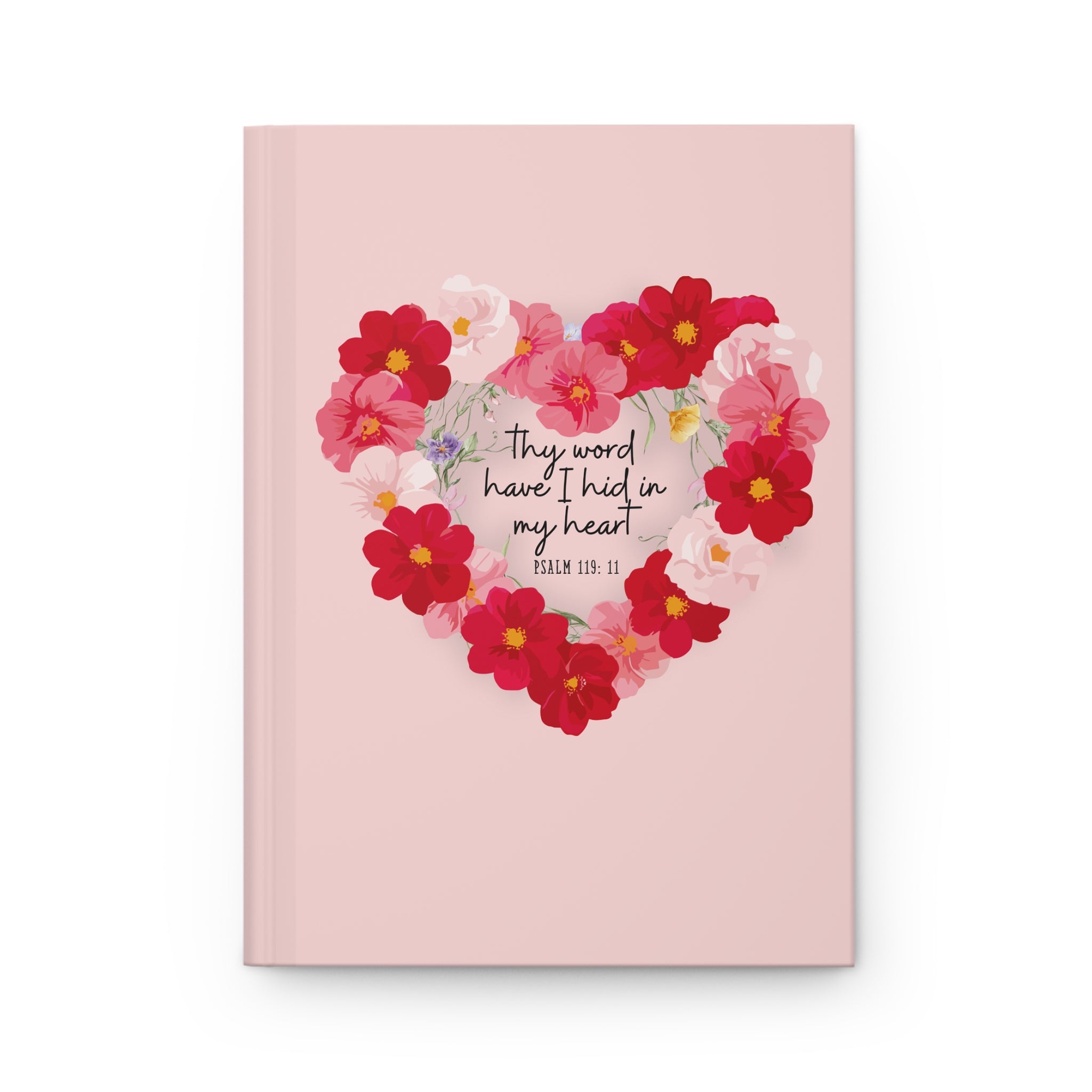 Floral Heart 'Your Word Have I Hid In My Heart' Prayer Journal