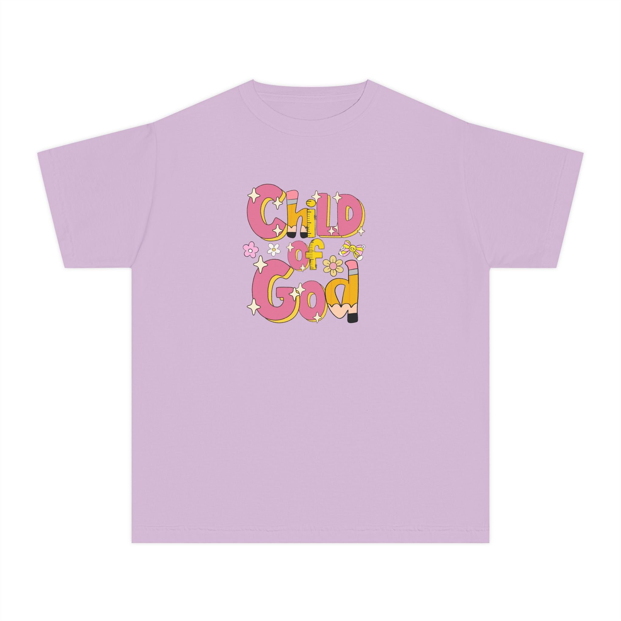 Child of God Youth Tee — Cute Floral Faith T-Shirt