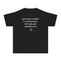 Youth T‑Shirt “God Used a Rooster to Humble Peter” – Kids Christian Faith Tee