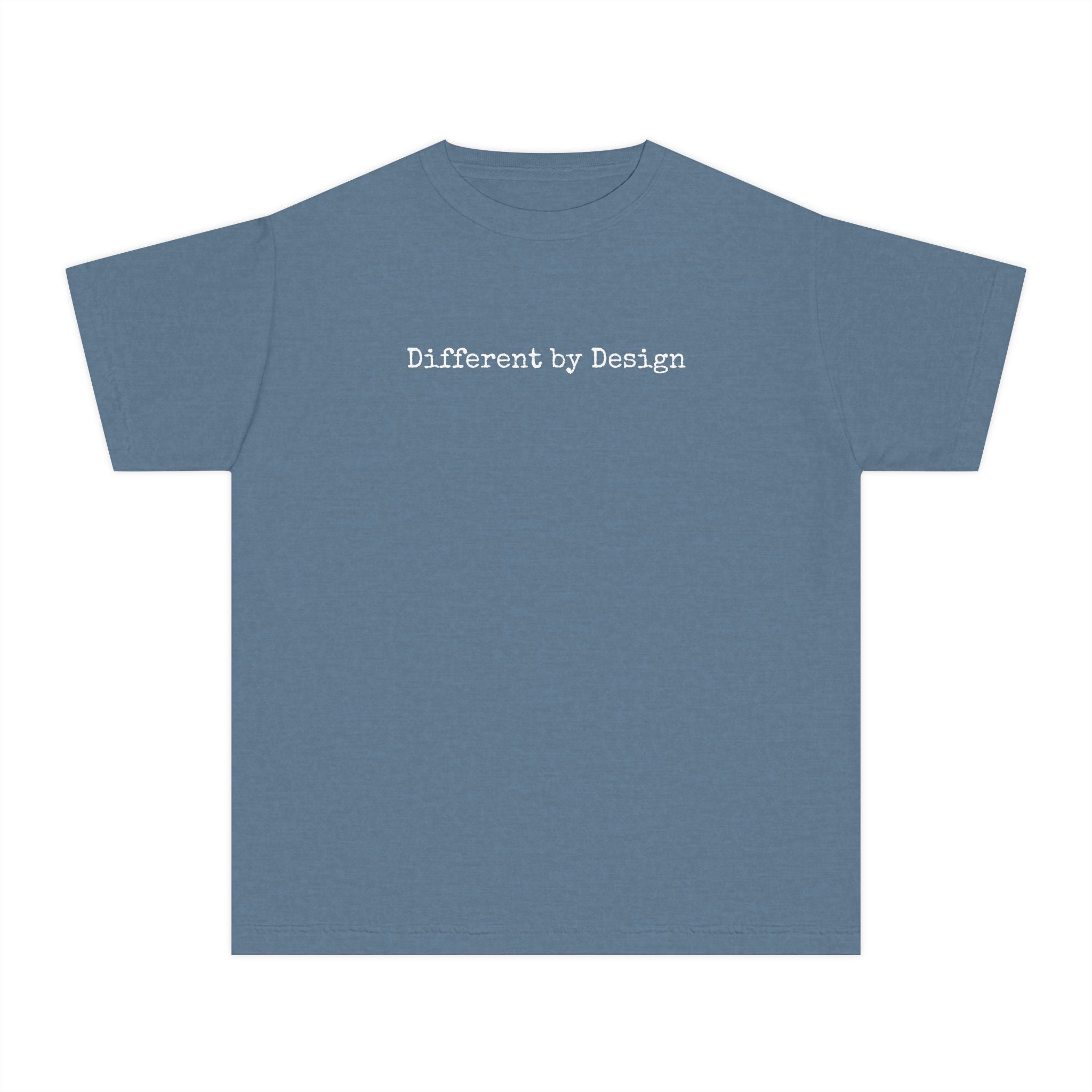 Youth Tee — "Different by Design" Minimalist Graphic Shirt