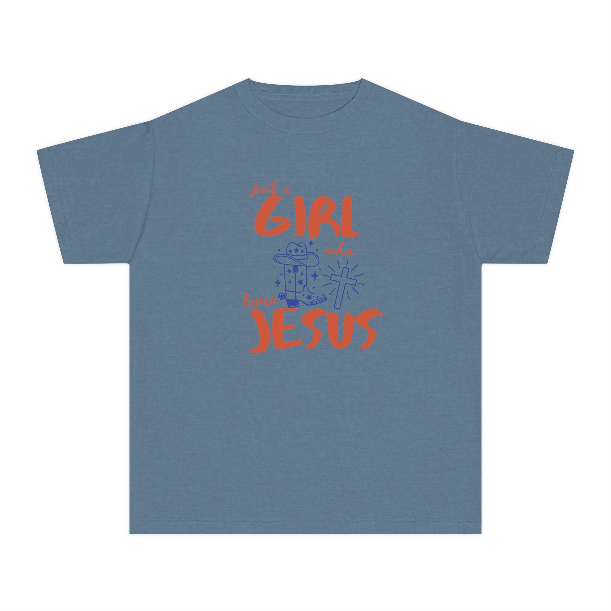 Girls Who Love Jesus Youth Tee — Cute Faith-Based Christian Shirt