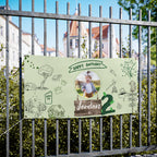 Custom Camping Party Banner | Custom Kids Outdoor Adventure