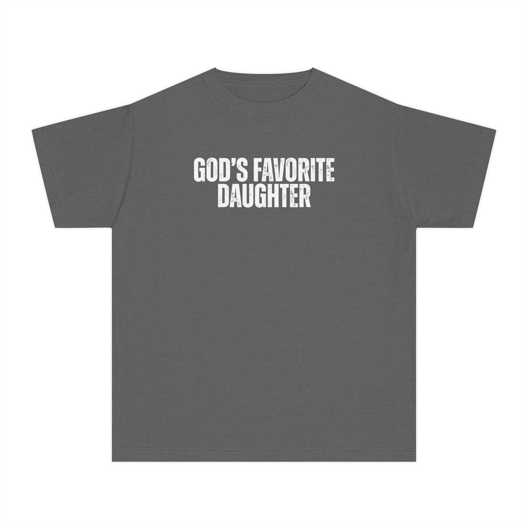 Youth Tee — "God's Favorite Daughter" Christian Kids' Shirt