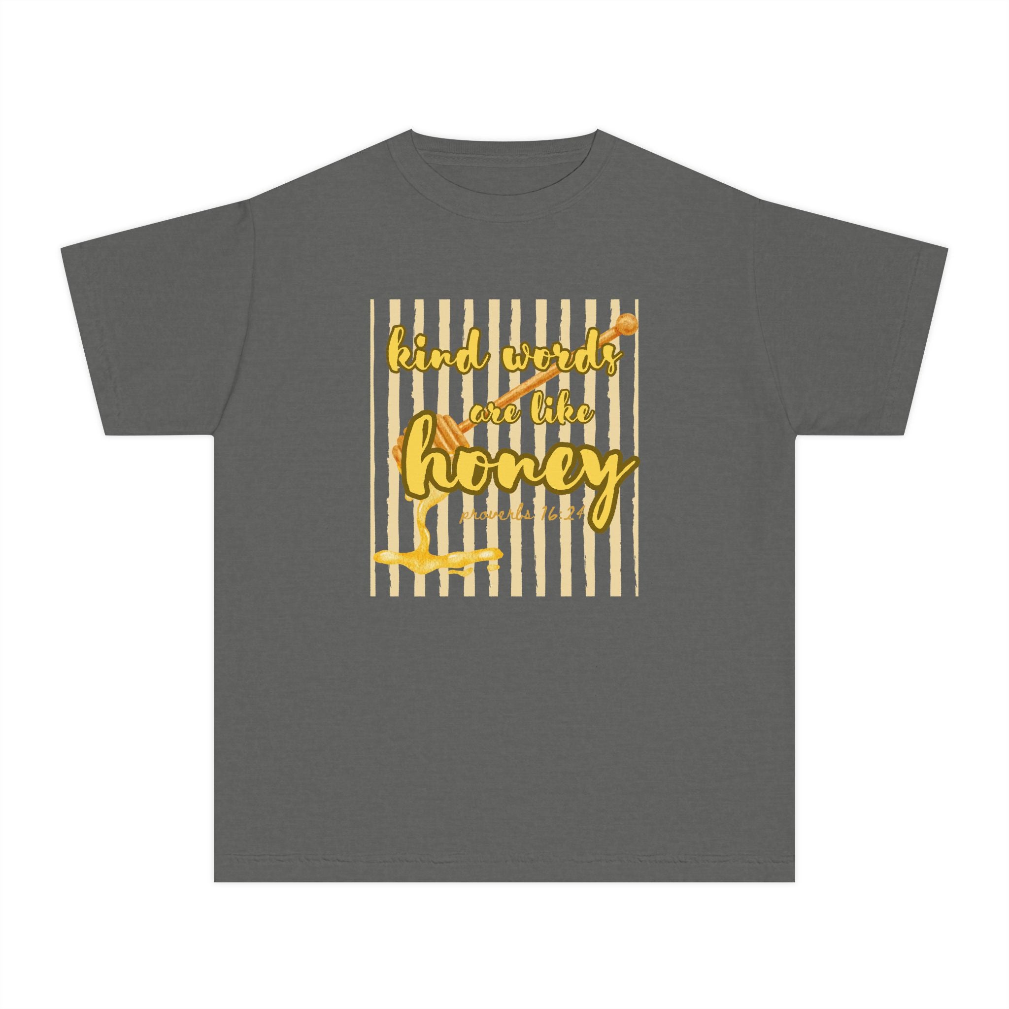 Youth T-Shirt — "Kind Words Are Like Honey" Tee