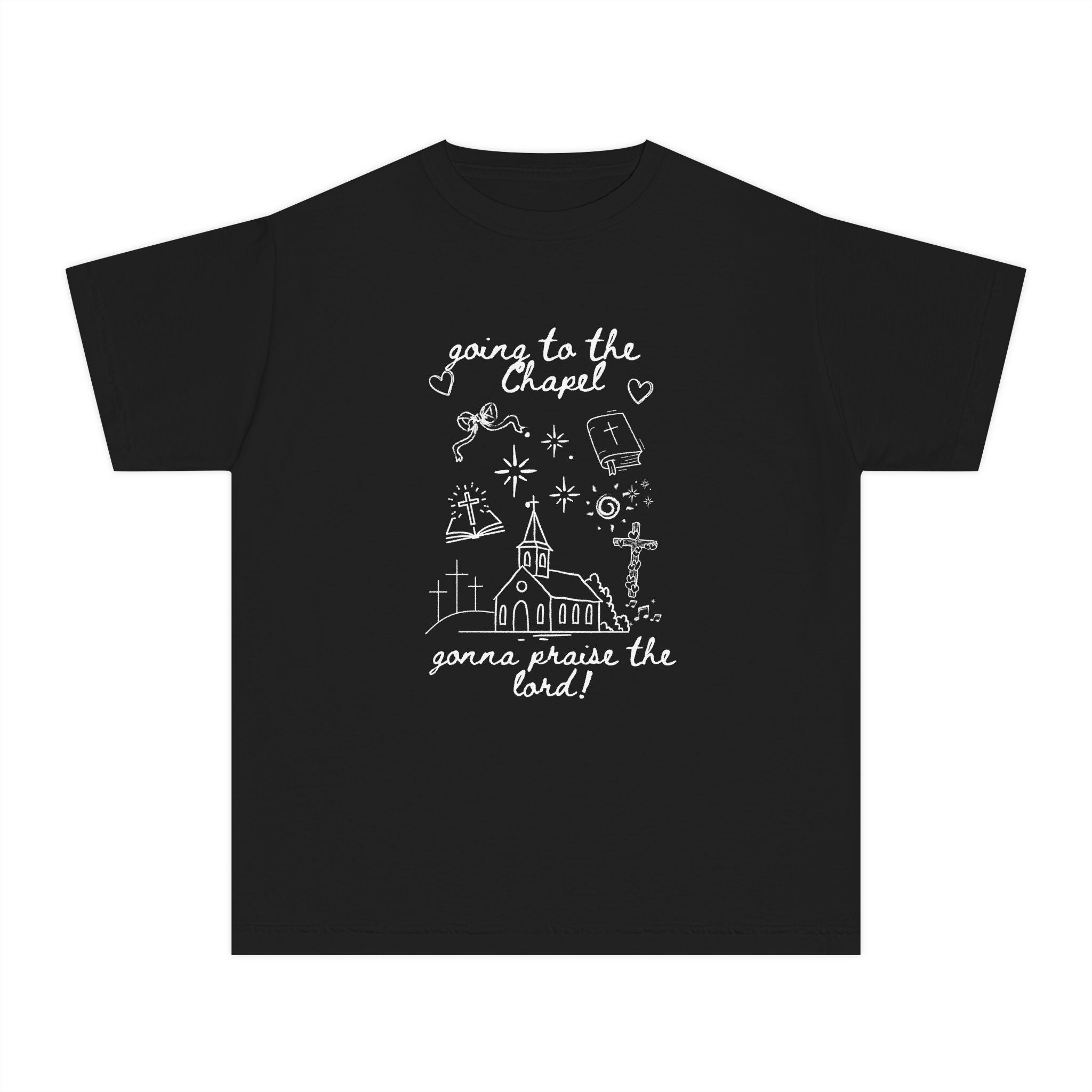 Youth Tee — "Gonna Praise the Lord" Chapel Graphic Kids T-Shirt