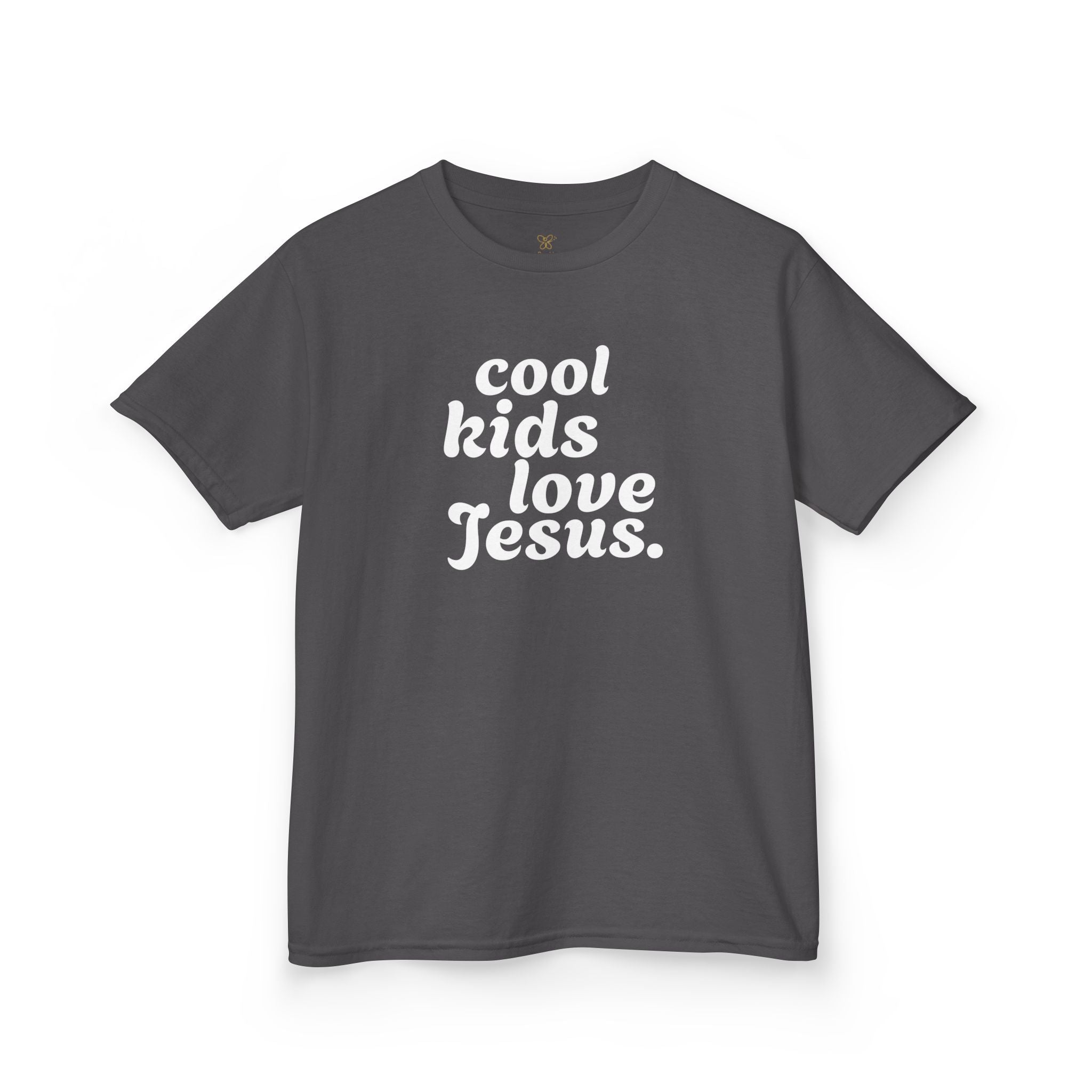 Kids Tee - "Cool Kids Love Jesus" Christian Youth Shirt