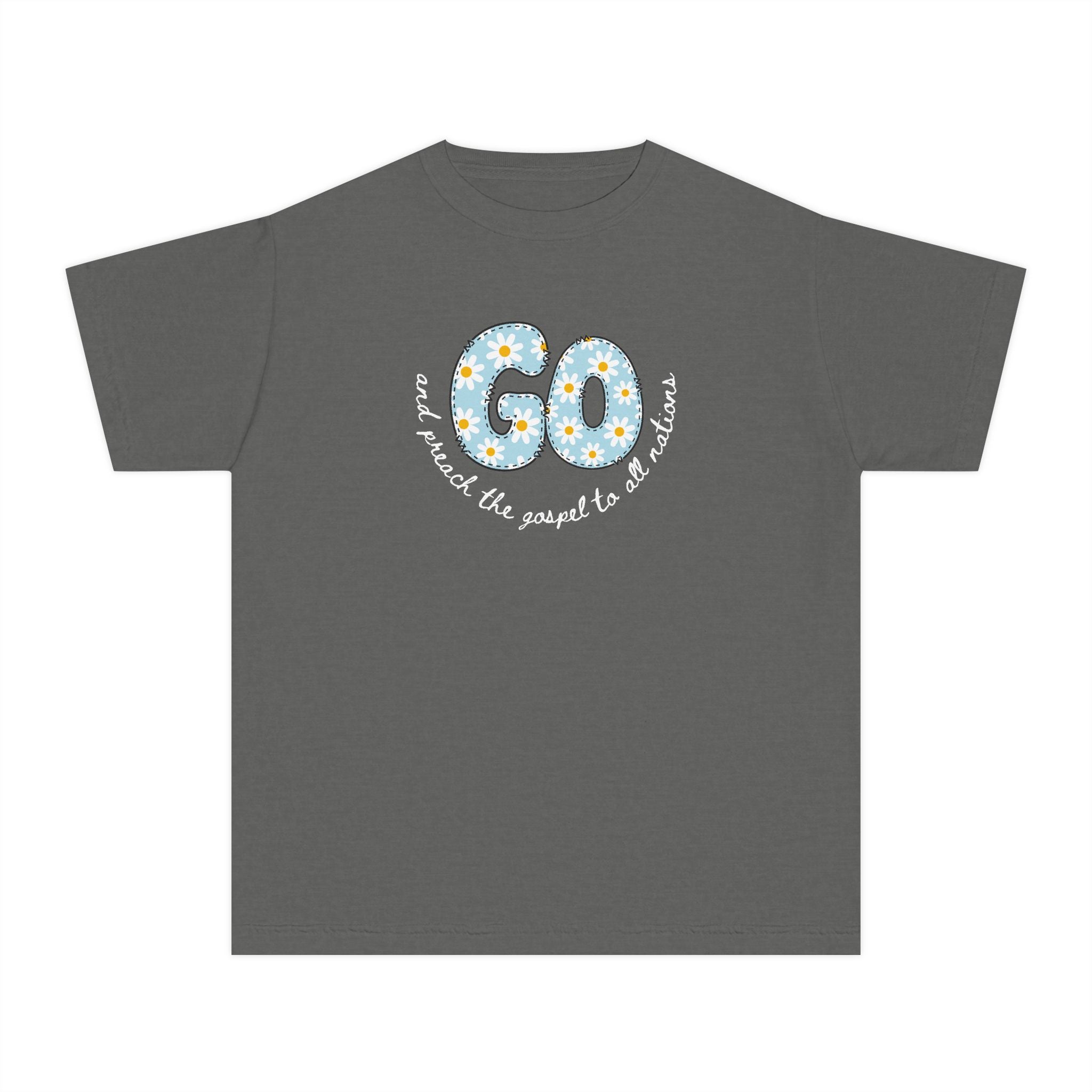 Cute Daisy "Go" and preach the Gospel Youth Tee