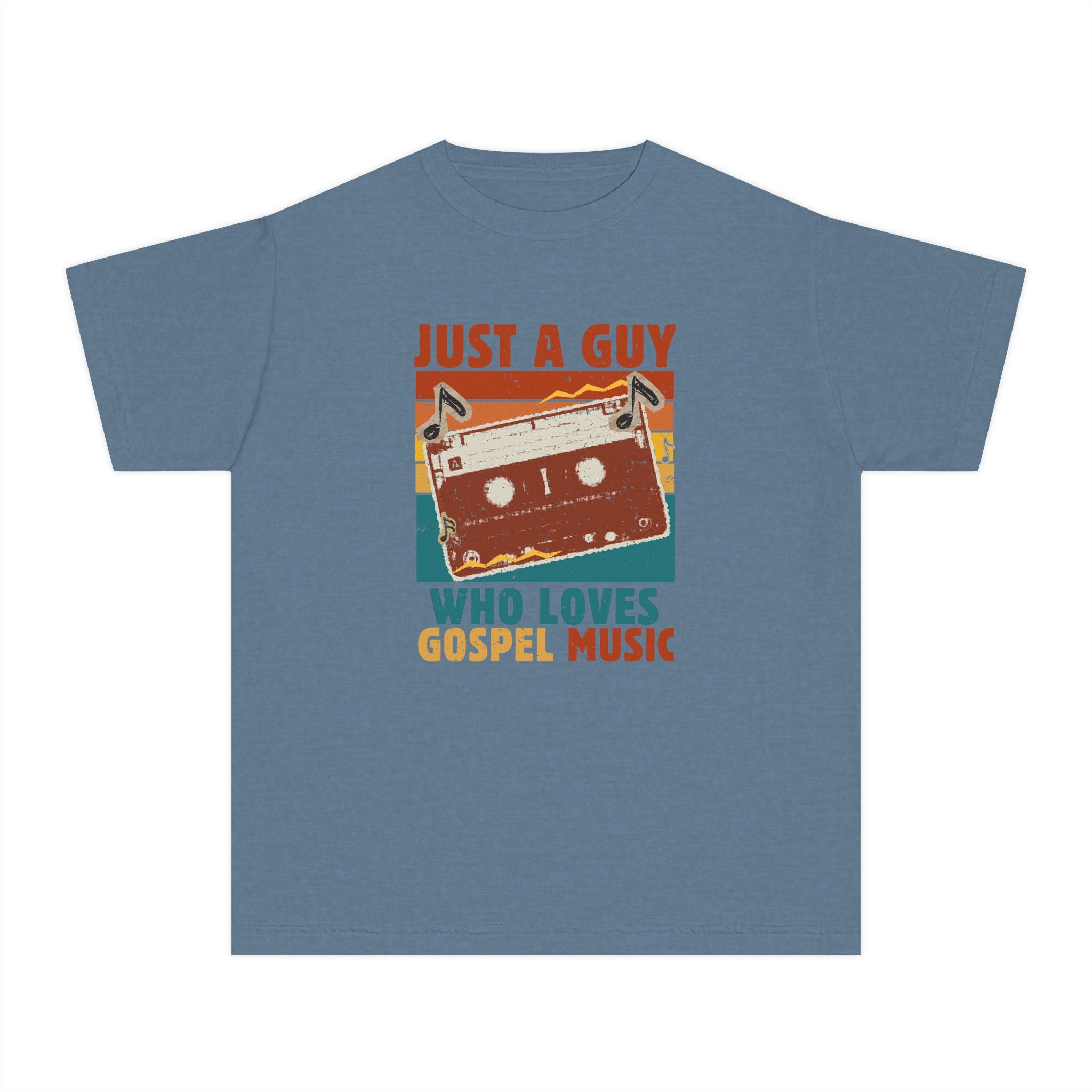 Youth Tee – “Just A Guy Who Loves Gospel Music” Retro Tee