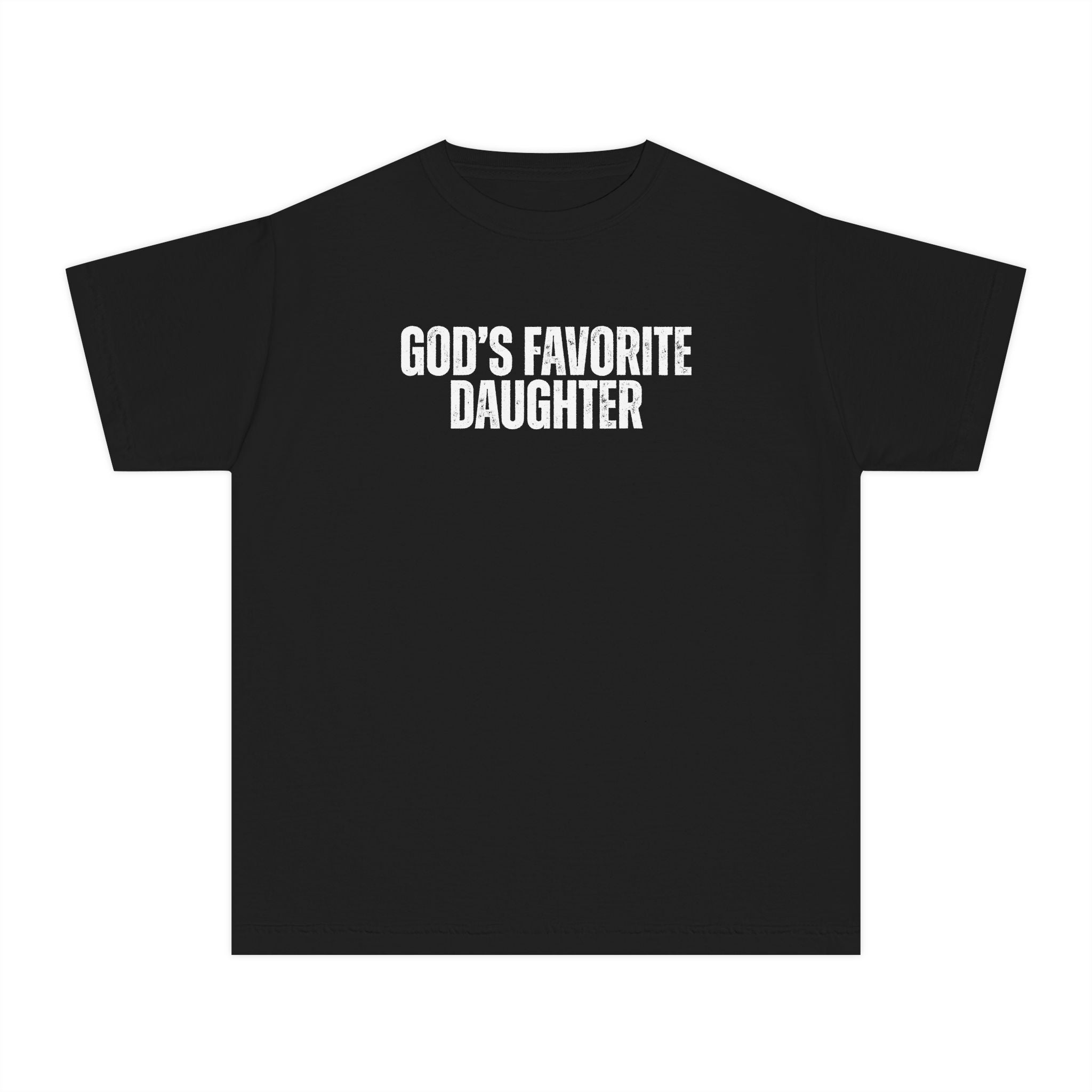 Youth Tee — "God's Favorite Daughter" Christian Kids' Shirt