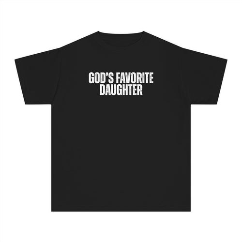 Youth Tee — "God's Favorite Daughter" Christian Kids' Shirt