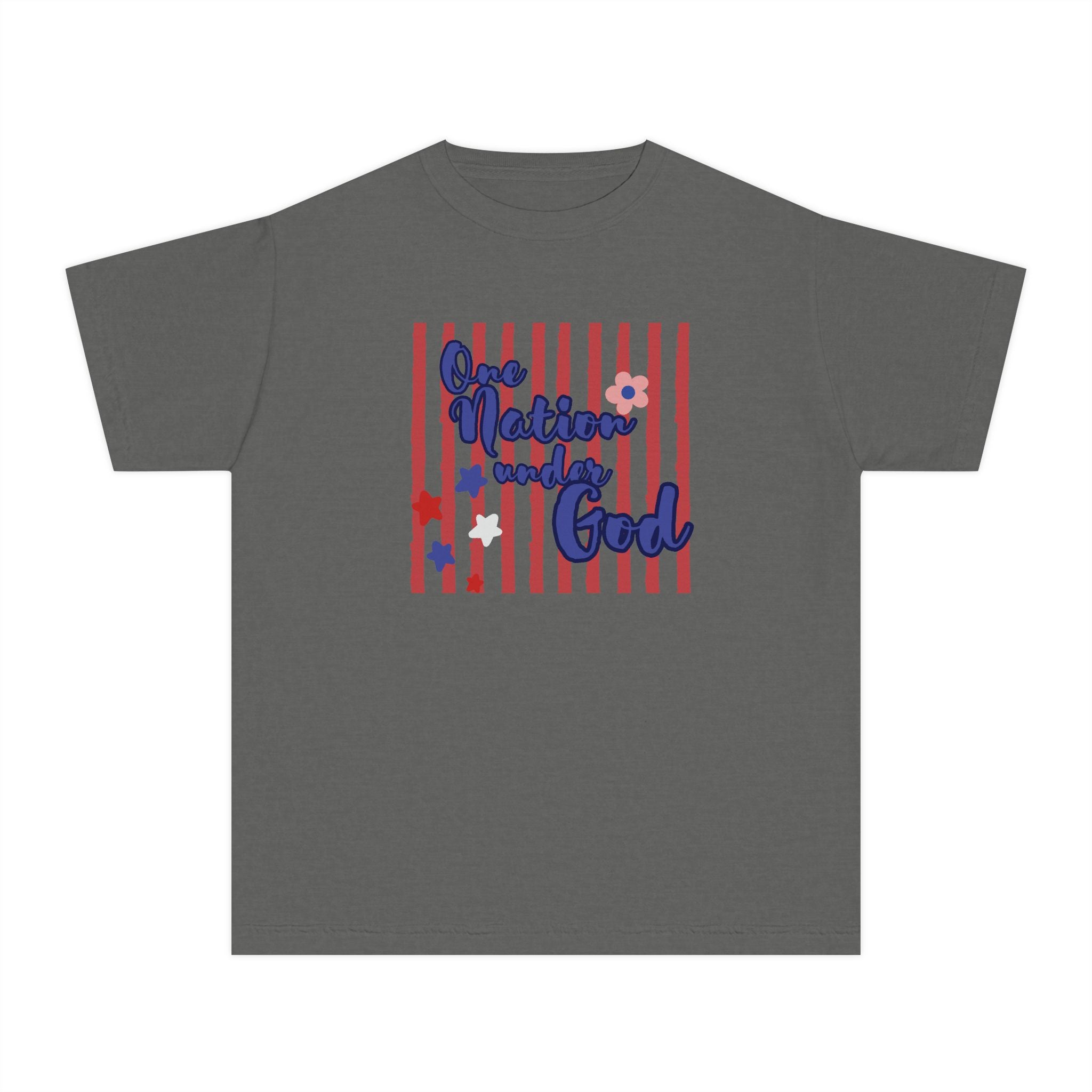 Youth Tee — 'One Nation Under God'4th of July Tee
