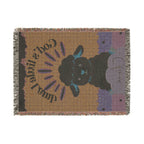 God's Little Lamb Woven Blanket | Lamb Nursery Throw, Personalized Name Option