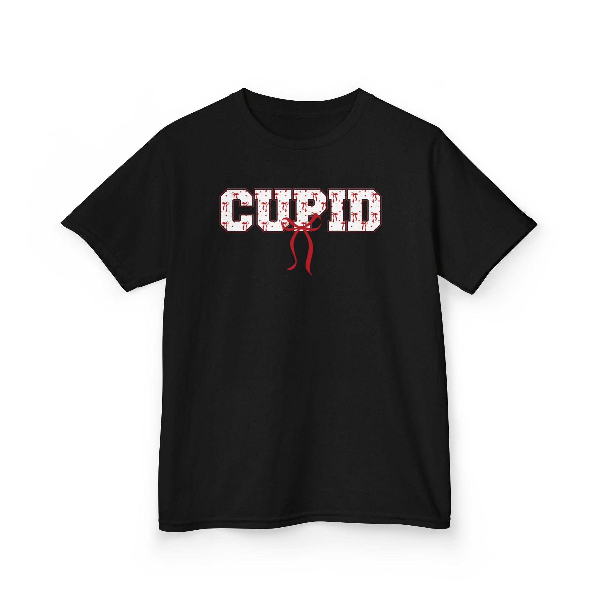 Kids 'CUPID' Graphic Tee – Valentine's Day Heart Pattern Shirt