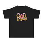 Youth Tee — "Good Is Good" Retro alphabet Graphic