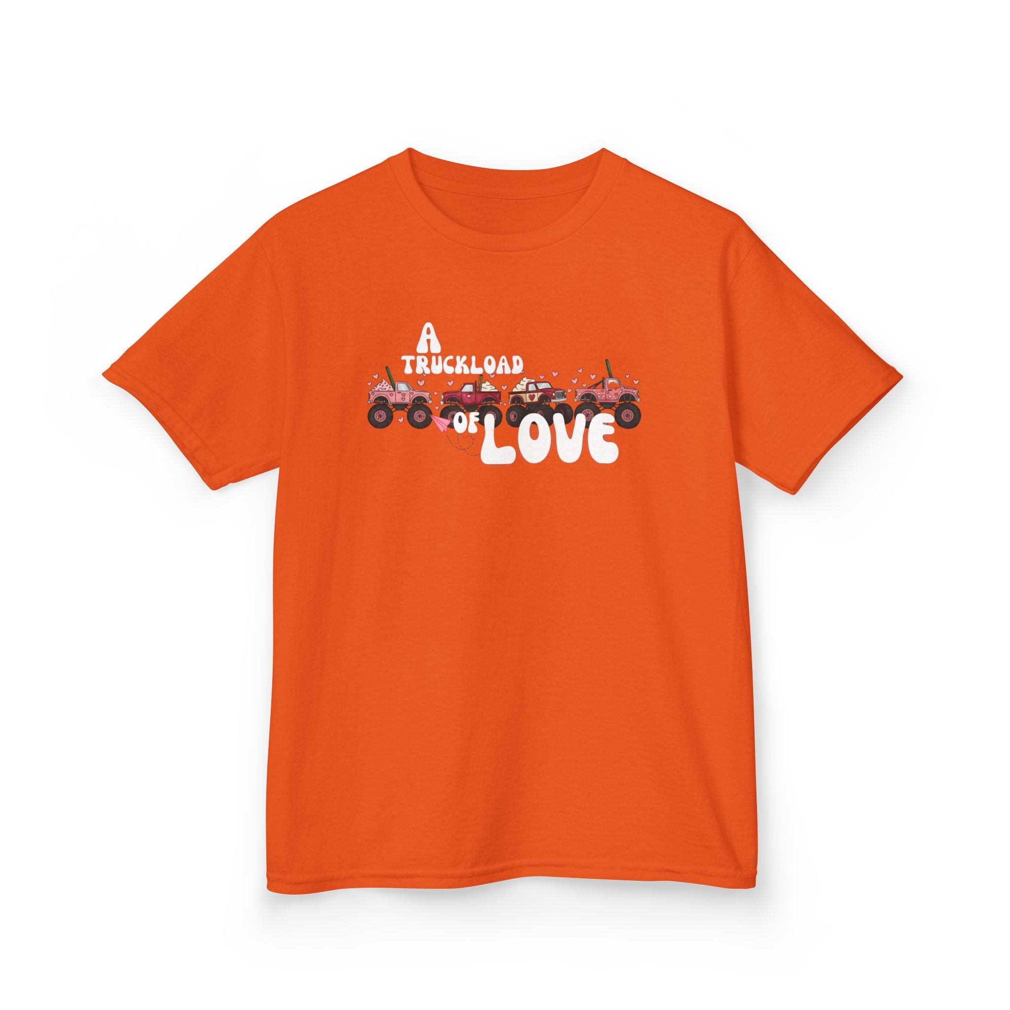 Kids T-Shirt “A Truckload of Love” Cute Valentine Tee