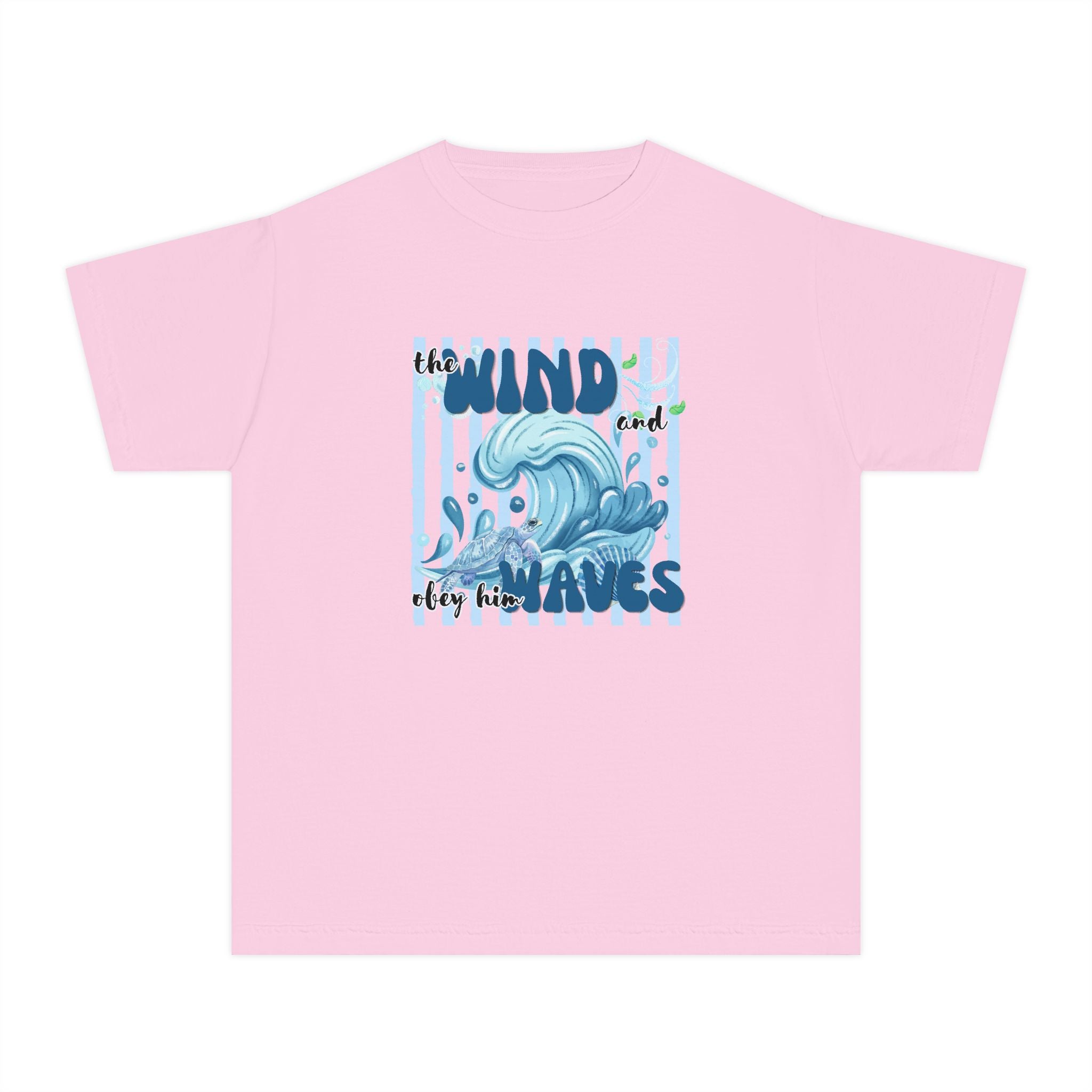 Youth Tee — "The Wind and Waves" Surf Wave Graphic Tee