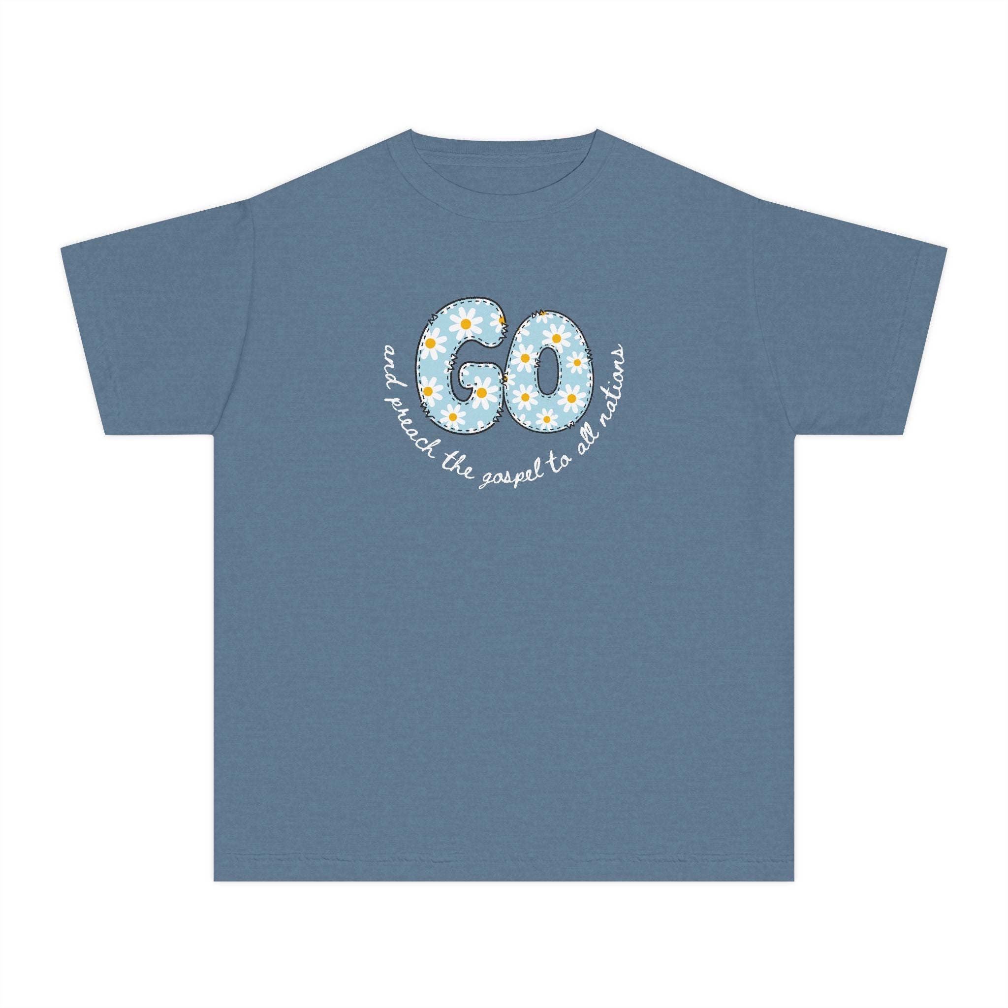 Cute Daisy "Go" and preach the Gospel Youth Tee