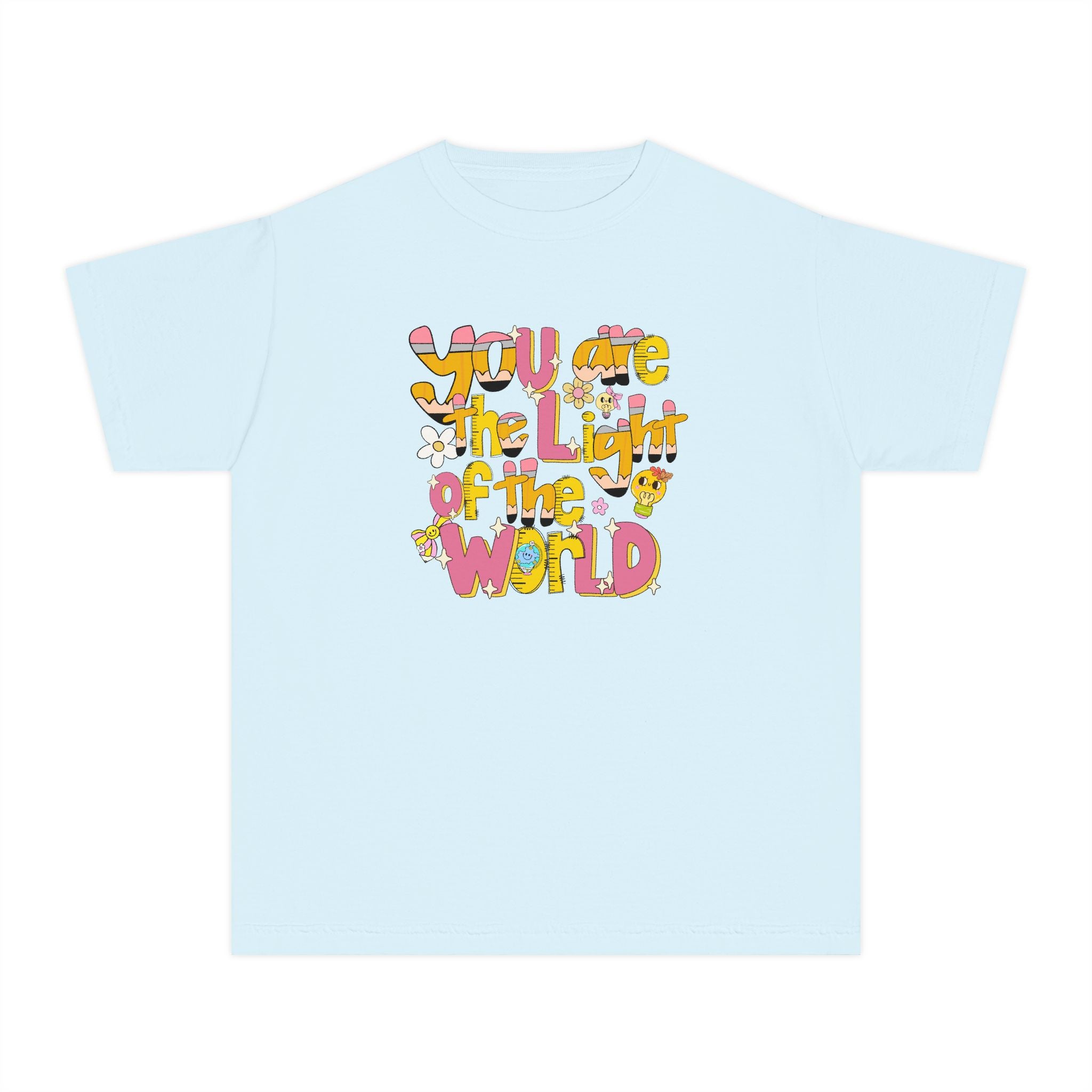 You Are the Light of the World Youth Tee – Positive Christian Kids T‑Shirt