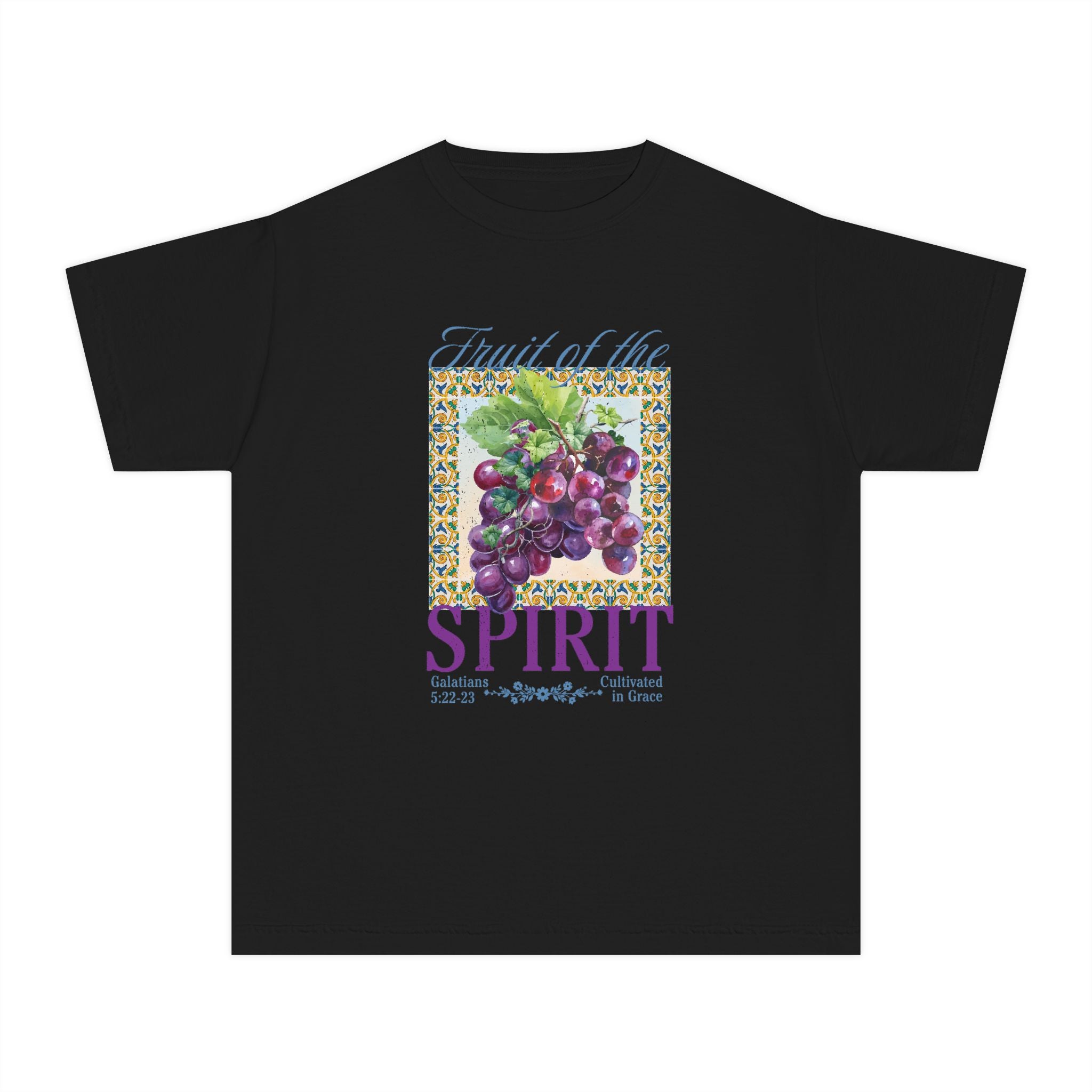 Youth Tee — "Fruit of the Spirit" Grapes Shirt