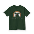 Kids Tee — Boho Rainbow "The World Needs a Little Kindness"
