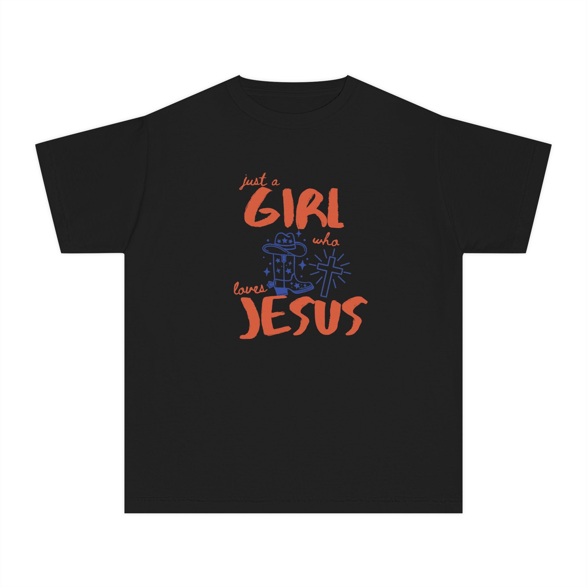 Girls Who Love Jesus Youth Tee — Cute Faith-Based Christian Shirt