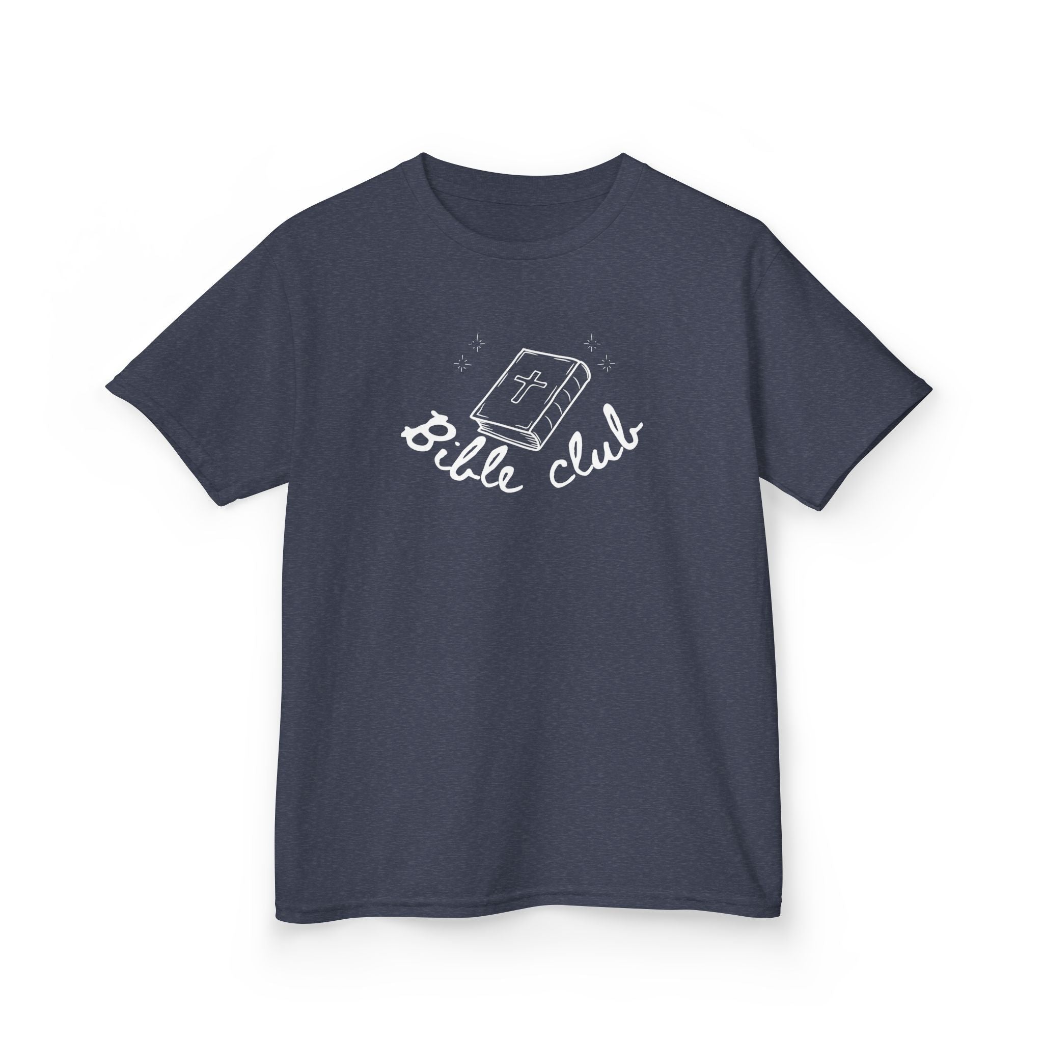 Bible Club Kids Tee — Christian Youth T-Shirt with Bible Graphic