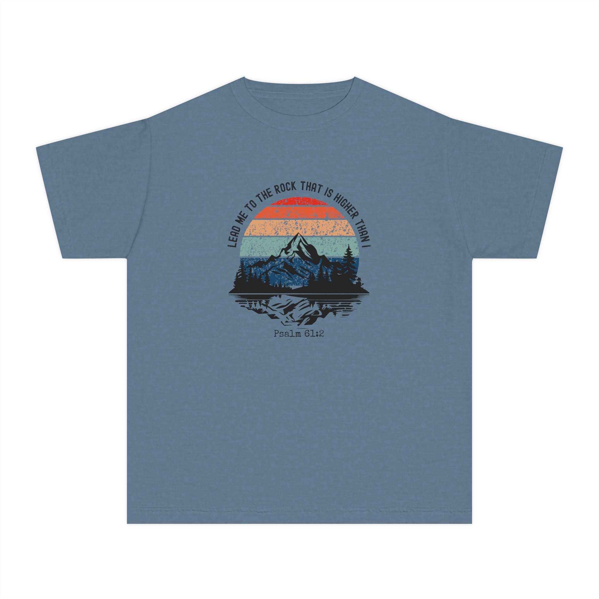 Youth Tee - Retro Mountain Faith Tee