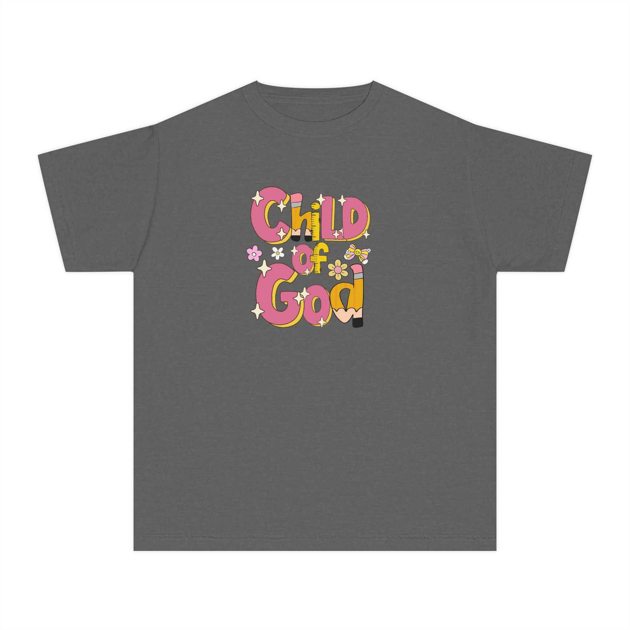 Child of God Youth Tee — Cute Floral Faith T-Shirt