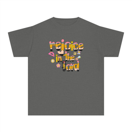 Rejoice in the Lord - Preppy pencil alphabet christian tee