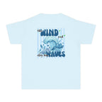 Youth Tee — "The Wind and Waves" Surf Wave Graphic Shirt